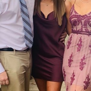 Buddy love satin slip dress